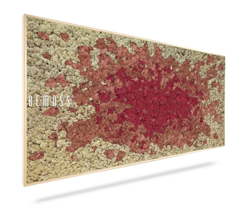 Moosbild BEMOSS® SPLASH Pink