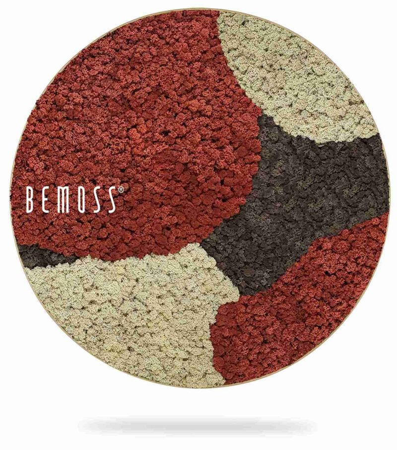 Moosbild Rund BEMOSS® ORTHO SIENNA